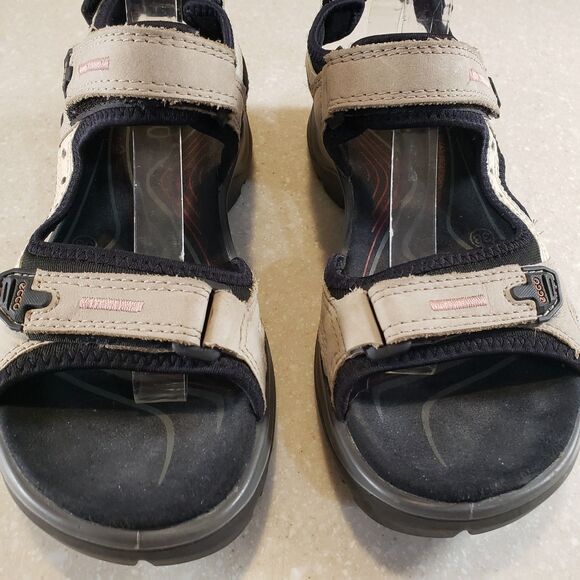 ECCO Yucatan Offroad Sport Sandals Women’s EU 38 / US 7.5 Beige Black Rugge - Picture 3 of 7